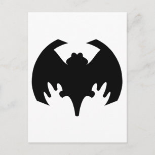 Fladdermus Black the MUSEUM Zazzle Gifts Vykort