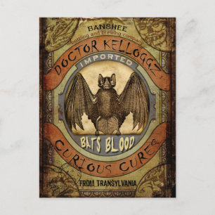 Fladdermus Blood Vykort
