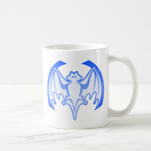 Fladdermus Blue Inv. MUSEUM Zazzle-gåvor Kaffemugg