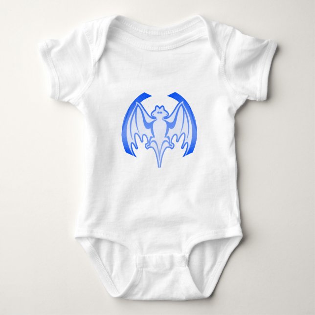 Fladdermus Blue Inv. MUSEUM Zazzle-gåvor Tee Shirt (Framsida)