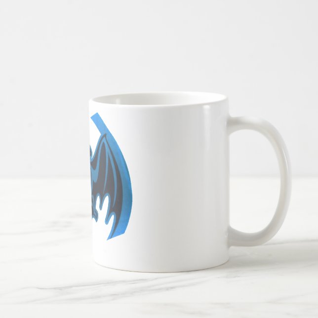 Fladdermus Blue MUSEUM Zazzle-gåvor Kaffemugg (Höger)