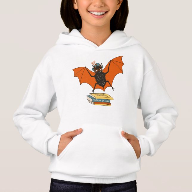 Fladdermus Bok Älskare Funny Halloween T Shirt (Framsida)