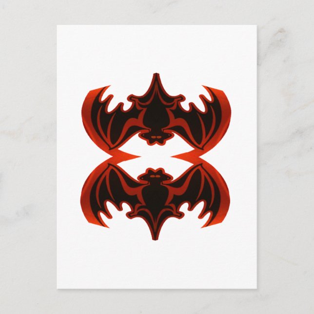 Fladdermus Bra Fortune MUSEUM Zazzle-gåvor Vykort (Framsida)