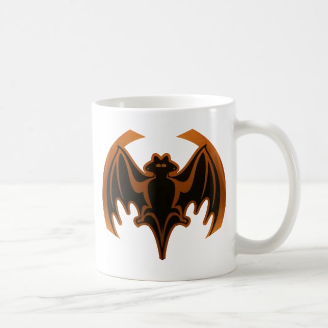Fladdermus Brown MUSEUM Zazzle-gåvor Kaffemugg (Höger)