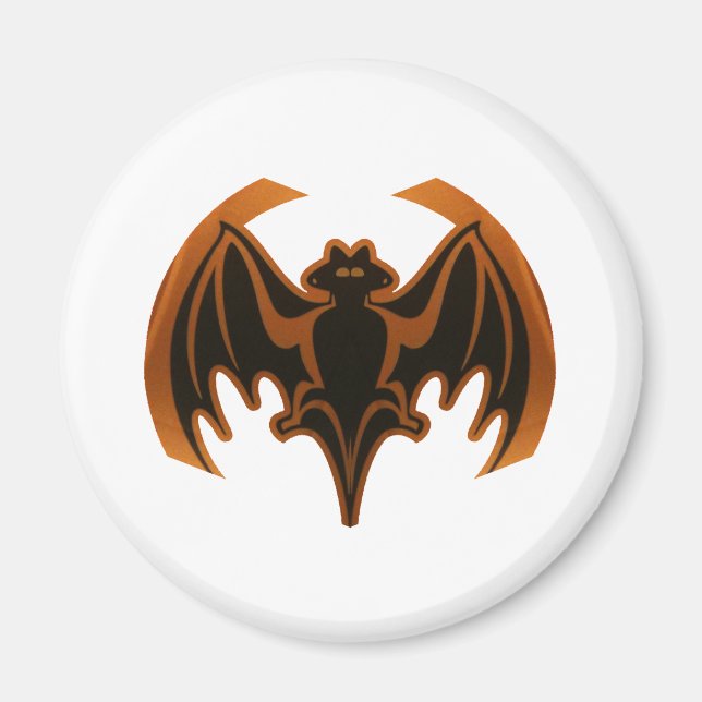 Fladdermus Brown MUSEUM Zazzle-gåvor Magnet (Framsidan)