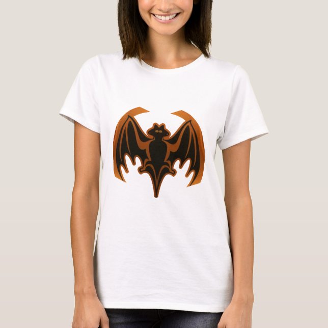 Fladdermus Brown MUSEUM Zazzle-gåvor Tee (Framsida)