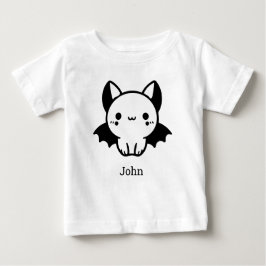 Fladdermus Buddy - Kawaii Minimalist Nursery Art T Shirt