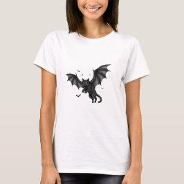 Fladdermus Cat - Flygande Halloween Cat Woman T-sh T Shirt