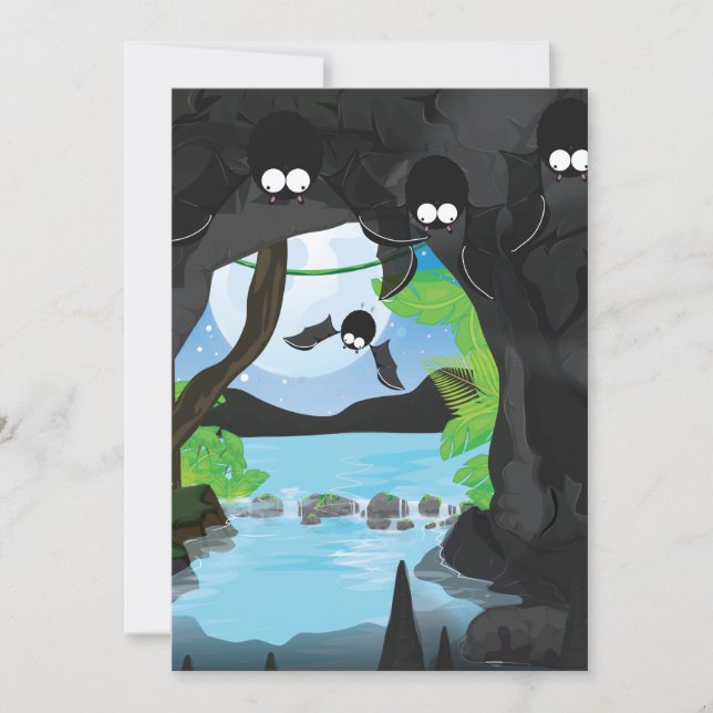 Fladdermus Cave Inbjudningar (Framsida)