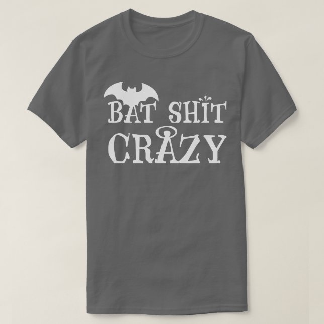 Fladdermus Crazy T Shirt (Design framsida)