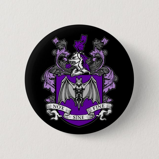 Fladdermus Crest Lila - Knapp (Framsida)