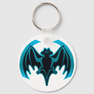 Fladdermus cyan MUSEUM Zazzle-gåvor Nyckelring