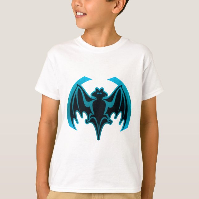 Fladdermus cyan MUSEUM Zazzle-gåvor Tee (Framsida)