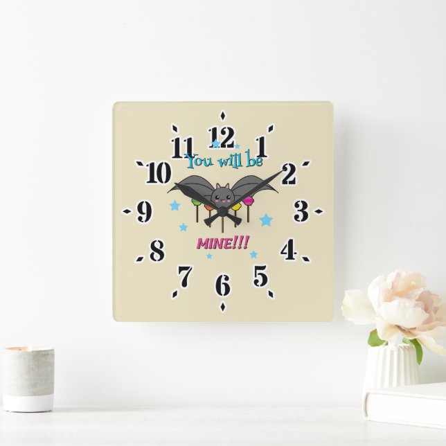 Fladdermus, du kommer att bli min fyrkantig klocka (Hem)