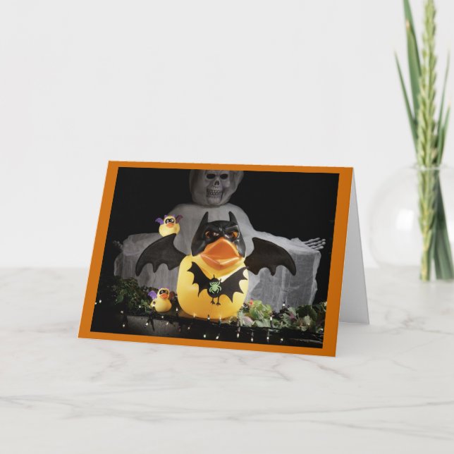 Fladdermus Duckies skyddar och försvarar Kort (Framsida)