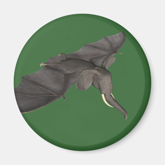 Fladdermus Elephant Hybrid Magnet (Framsidan)
