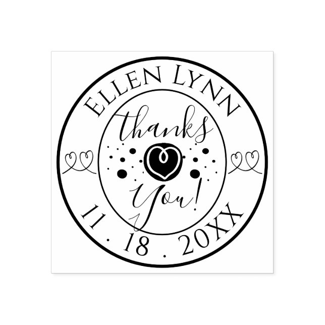 Fladdermus eller Pub Mitzvah Heart Inking Rubber F Stämpel (Tryck)