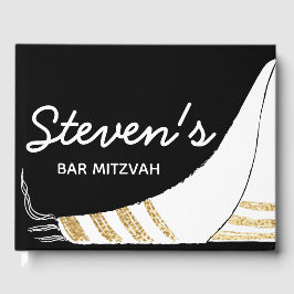 Fladdermus eller Pub Mitzvah Party Black Guld Gues Gästböcker