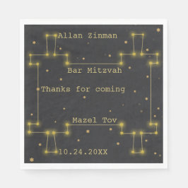 Fladdermus eller Pub Mitzvah ut ur denna World Tor Pappersservett