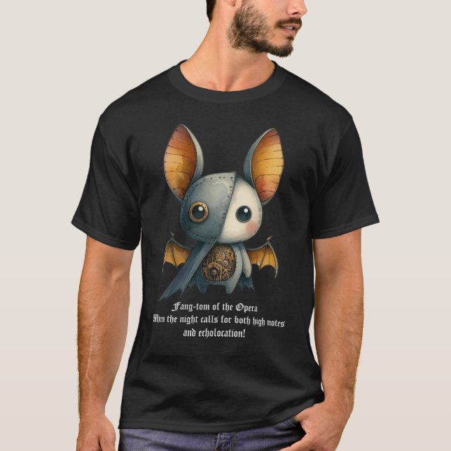 Fladdermus - Fang-Tom of the Opera T Shirt (Framsida)