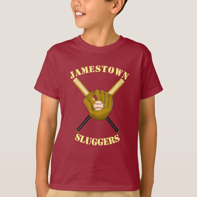 Fladdermus & Glove Boys T-Shirt (Framsida)