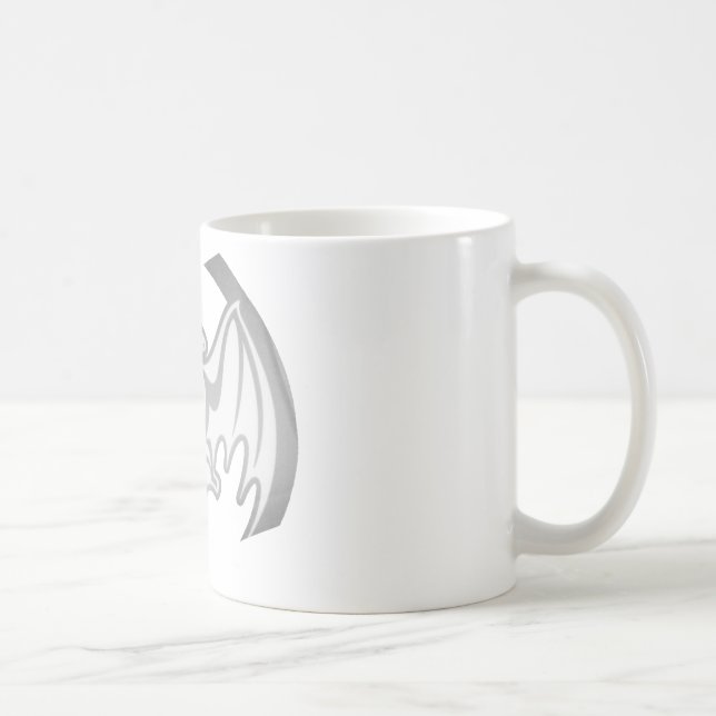 Fladdermus Grått Inv. MUSEUM Zazzle-gåvor Kaffemugg (Höger)