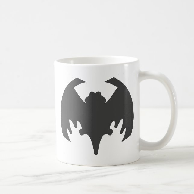 Fladdermus Grått MUSEUM Zazzle-gåvor Kaffemugg (Höger)