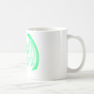 Fladdermus Grönt Inv. MUSEUM Zazzle-gåvor Kaffemugg