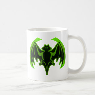 Fladdermus Grönt MUSEUM Zazzle-gåvor Kaffemugg
