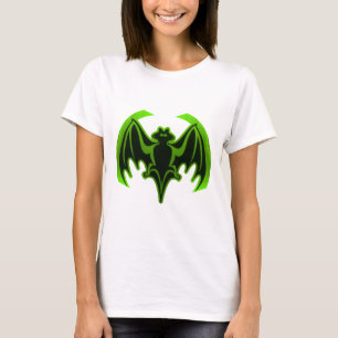 Fladdermus Grönt MUSEUM Zazzle-gåvor T Shirt