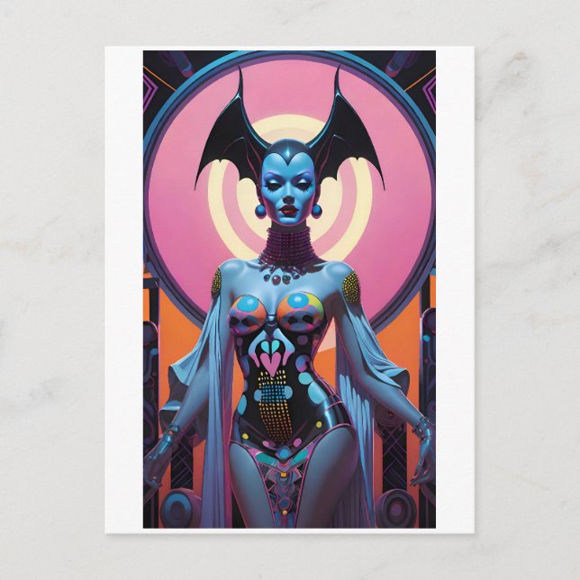 Fladdermus gudinna låter dig Grovel nu Vykort (Framsida)