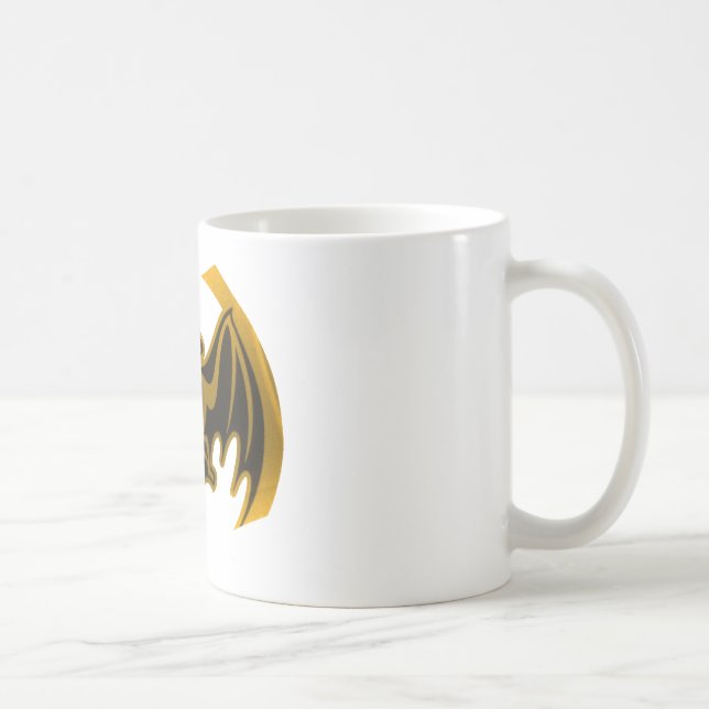 Fladdermus Guld MUSEUM Zazzle-gåvor Kaffemugg (Höger)