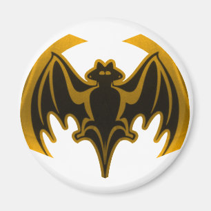 Fladdermus Guld MUSEUM Zazzle-gåvor Magnet