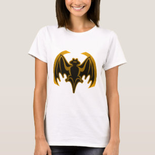 Fladdermus Guld MUSEUM Zazzle-gåvor T Shirt