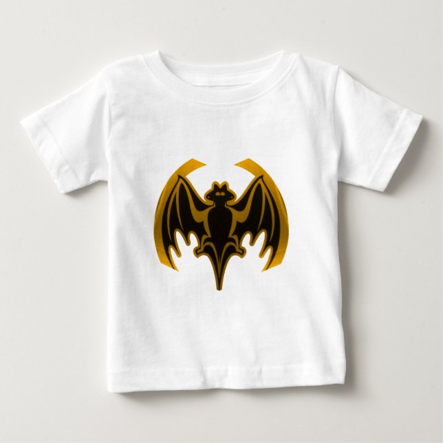 Fladdermus Guld MUSEUM Zazzle-gåvor T-shirt (Framsida)