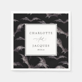 Fladdermus Halloween Bröllop Pappersservett