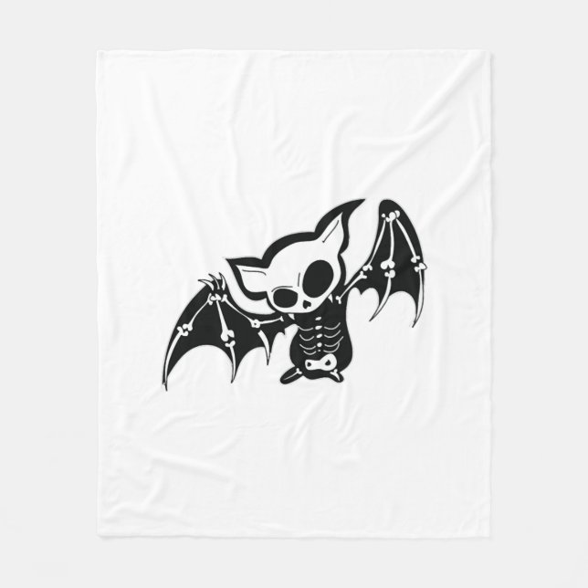 Fladdermus Halloween Fleecefilt (Framsidan)
