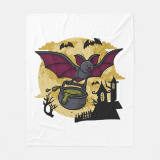 Fladdermus Halloween Fleecefilt