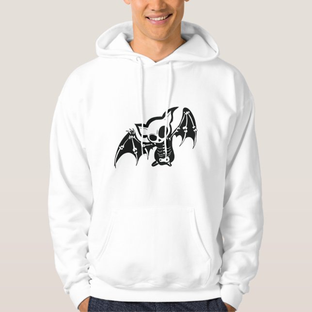 Fladdermus Halloween Hoodie (Framsida)