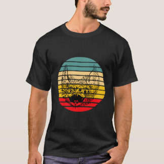 Fladdermus Halloween Retro Vintage Stil för jul T Shirt