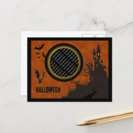 Fladdermus, Haunted House Photo Ram och Orange Him Vykort