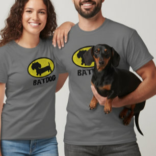 Fladdermus Hund   Wiener Hund Superhjälten T-shirt