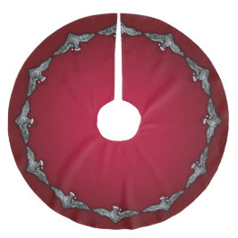 Fladdermus i tomten julgransmatta borstad polyester