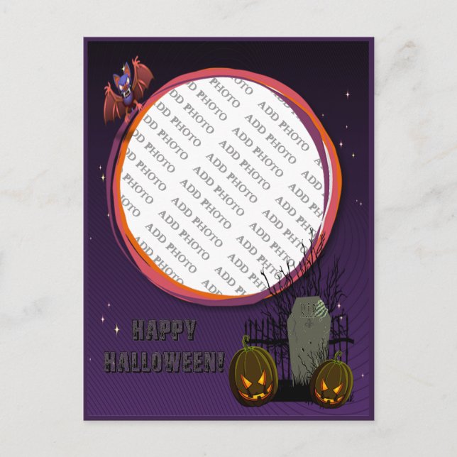 Fladdermus, Jack o' Lanterns, Gravsten, Lägg till  Vykort (Framsida)