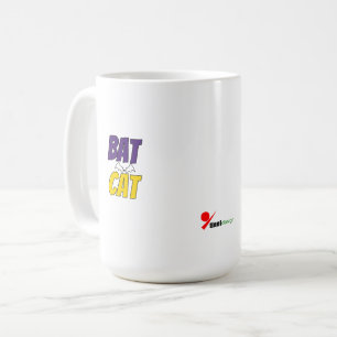 Fladdermus Katt Rolig Halloween Husdjur Design Kaffemugg