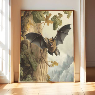 Fladdermus konsttryck posters, Djur abstrakta vägg Poster