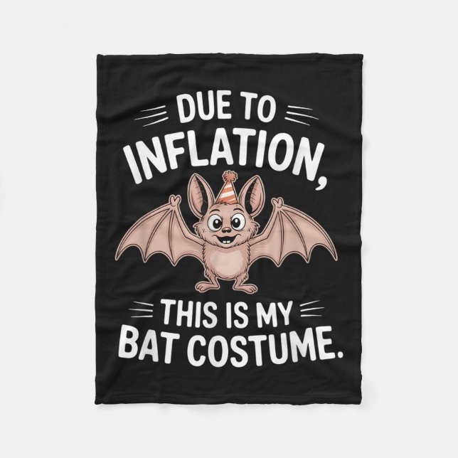 Fladdermus kostym t-shirt_3.png fleecefilt (Framsidan)