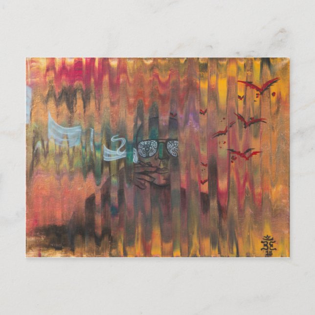 Fladdermus Land Vykort (Framsida)