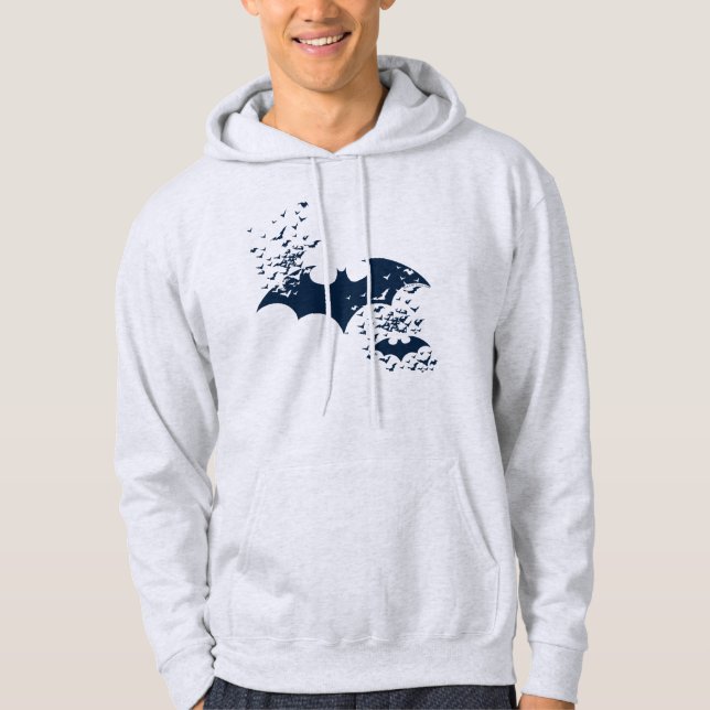 Fladdermus Logotyp Bursting in i Fladdermöss Hoodie (Framsida)