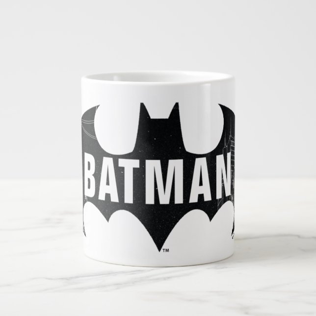 Fladdermus Logotyp med Gotham Etching Jumbo Mugg (Framsidan)